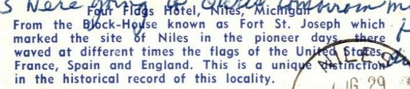 Four Flags Hotel - Postcard (newer photo)